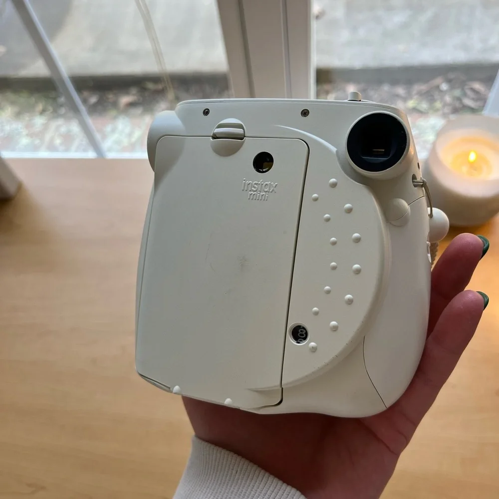White Fujifilm Instant Camera